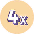 4X icon