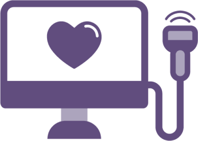 Icon representing an echocardiogram