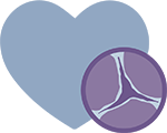 Icon of a heart valve